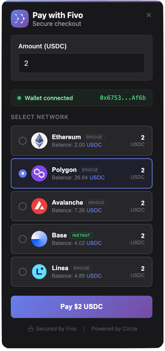 Flexible Amount checkout preview